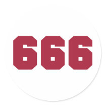 Team 666 sticker
