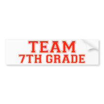 Team 7th Grade bumper stickers
