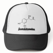 Team Adrenaline (Chemical Molecule Humor) hats by wordsunwords Team Adrenaline (Chemical Molecule Humor) hats