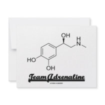 Team Adrenaline (Chemical Molecule Humor) invitations