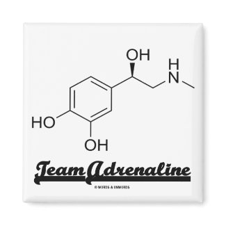 Team Adrenaline (Chemical Molecule Humor) magnet