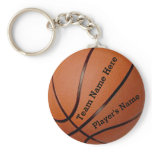 Team and Player's Name Cheap Basketball Keychains