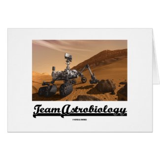 Team Astrobiology (Curiosity Mars Rover Landscape) Greeting Card