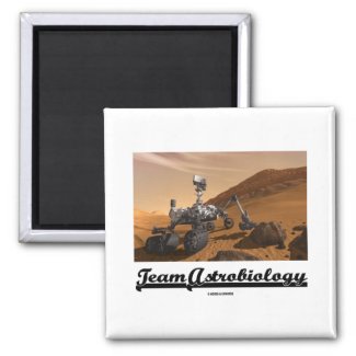 Team Astrobiology (Curiosity Mars Rover Landscape) Fridge Magnet
