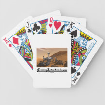Team Astrobiology (Curiosity Mars Rover Landscape) Poker Cards