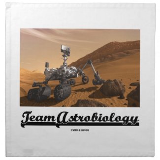 Team Astrobiology (Curiosity Rover Mars Explore) Napkin