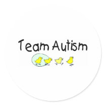 Team Autism (Chicks) Round Stickers
