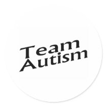 Team Autism Round Sticker