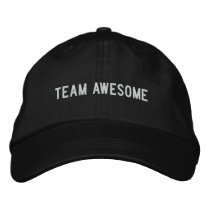 Team Awesome embroidered hats
