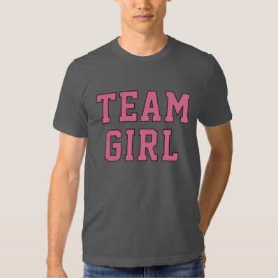 Team Baby Girl | Men's Pink and Gray Shirt