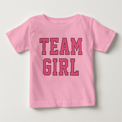 Team Baby Girl | Toddler Kid&#39;s Pink Shirt