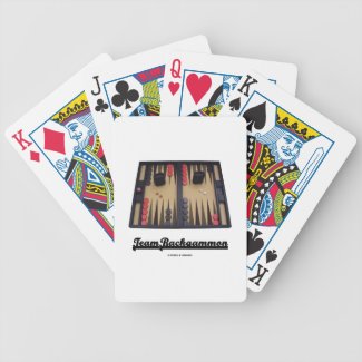 Team Backgammon (Backgammon Board) Bicycle Playing Cards