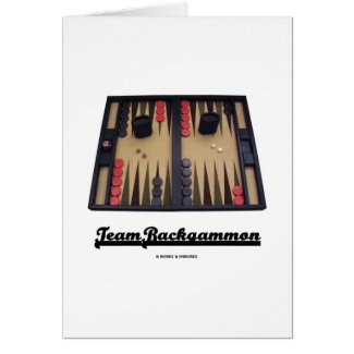 Team Backgammon Greeting Cards