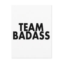 Team Badass Post Card