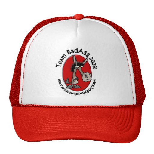 Team BadAss Retro Workout Hats! Trucker Hat Zazzle