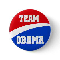 Team Barack Obama Campaign Button