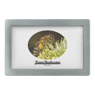 Team Beekeeper (Bee On Yellow Flower) Rectangular Belt Buckle