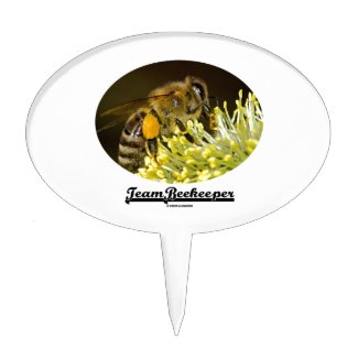 Team Beekeeper (Bee On Yellow Flower) Cake Pick