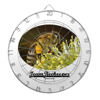 Team Beekeeper (Bee On Yellow Flower) Dartboard With Darts