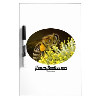 Team Beekeeper (Bee On Yellow Flower) Dry-Erase Board
