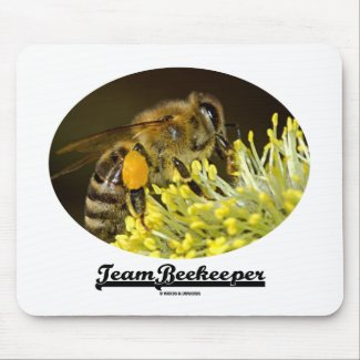 Team Beekeeper (Bee On Yellow Flower) Mouse Pad