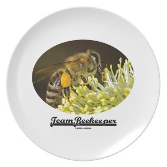 Team Beekeeper (Bee On Yellow Flower) Party Plate