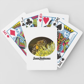 Team Beekeeper (Bee On Yellow Flower) Playing Cards