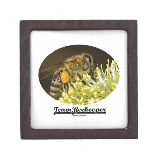 Team Beekeeper (Bee On Yellow Flower) Premium Trinket Boxes