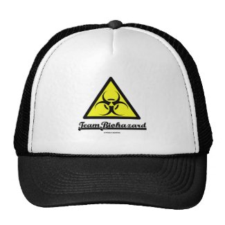 Team Biohazard (Biohazard Warning Sign) Hats