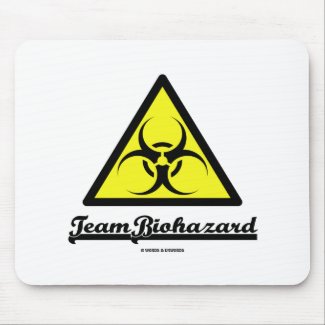 Team Biohazard (Biohazard Warning Sign) Mouse Pads
