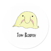 team blob round sticker