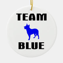 Team Blue Christmas Tree Ornament