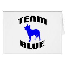 Team Blue Greeting Cards