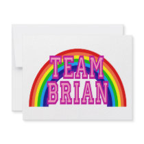 Team Brian invitations