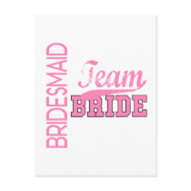 Team Bride 1 BRIDESMAID postcards