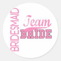 Team Bride 1 BRIDESMAID Sticker