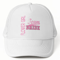 Team Bride 1 FLOWER GIRL hats