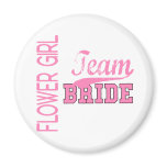 Team Bride 1 FLOWER GIRL Refrigerator Magnet