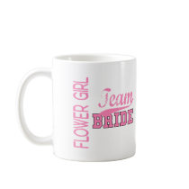 Team Bride 1 FLOWER GIRL mugs