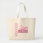 Team Bride 1 MATRON OF HONOR Tote Bags