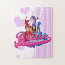 team bride bridesmaids bachelorette wedding bridal jigsaw puzzle
