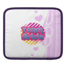 Team Bride Bridesmaids bachelorette wedding party Sleeves For iPads