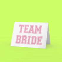 Team Bride cards by wedding_tshirts Team Bride cards