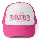 "TEAM BRIDE" Customized Wedding Day Trucker Hat