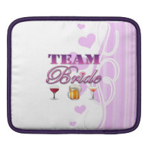 Team Bride Drinks Bridesmaids Wedding Bridal Party iPad Sleeve