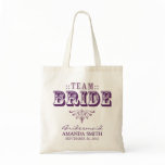 "TEAM BRIDE" Personalized Wedding Party Tote Bag