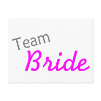 Team Bride (PInk) Postcards