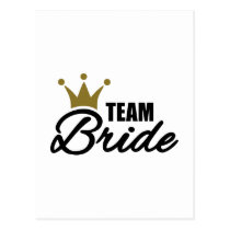 Team Bride postcards