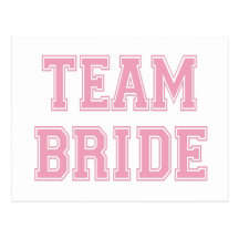 Team Bride Postcards