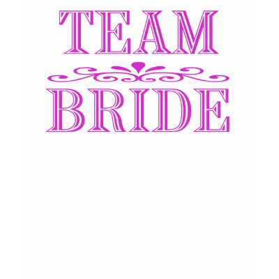 Identify your wedding party with this Team Bride Shirt The Wedding Page